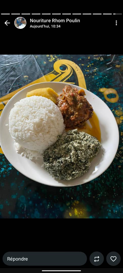 COUSCOUS DE MANIOC AVEC SAUCE PISTACHE